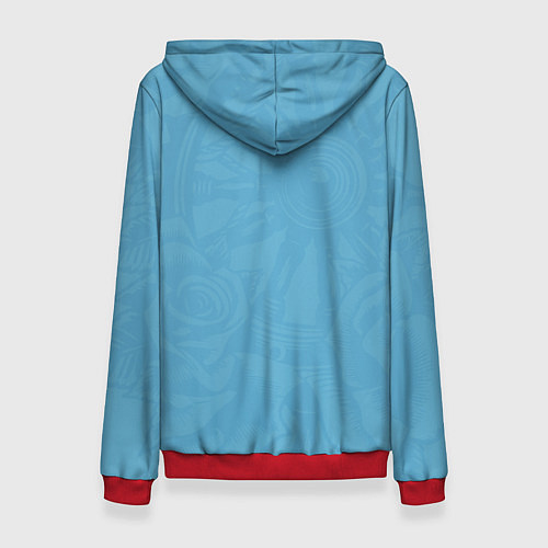 Женская толстовка Штурвал и три розы / 3D-Красный – фото 2