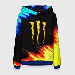 Женская толстовка Monster energy огненные краски