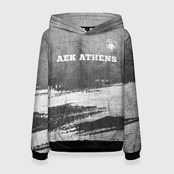 Женская толстовка AEK Athens - grey gradient посередине