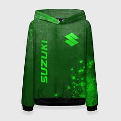 Женская толстовка Suzuki - green gradient вертикально