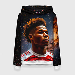 Женская толстовка Маркус Рашфорд и космос