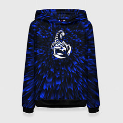 Женская толстовка Scorpions blue energy