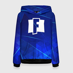 Женская толстовка Fortnite blue poly