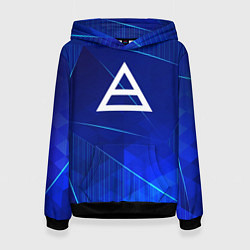 Женская толстовка Thirty Seconds to Mars blue poly