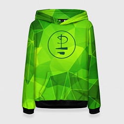 Женская толстовка Pink Floyd green poly