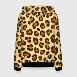 Женская толстовка Паттерн с пятнами леопарда