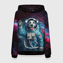 Женская толстовка Далматинец бравый космонавт - нейроарт
