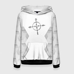 Женская толстовка Megadeth white poly