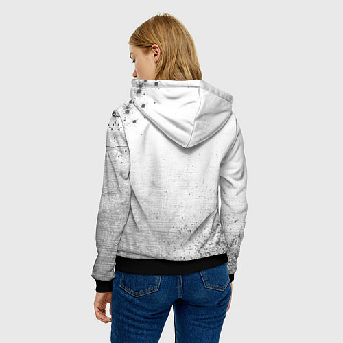 Женская толстовка Inter - white gradient / 3D-Черный – фото 4