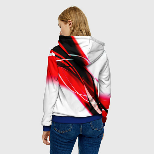 Женская толстовка Nasa абстрактные полосы / 3D-Синий – фото 4