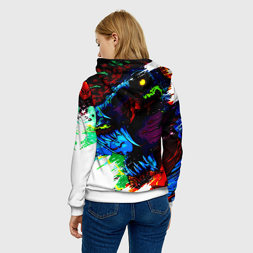 Женская толстовка Dota monster / 3D-Белый – фото 4