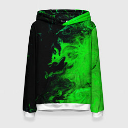 Женская толстовка Color green black