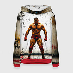 Женская толстовка Реслер на белом