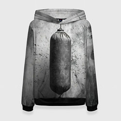 Женская толстовка Серая боксерская груша