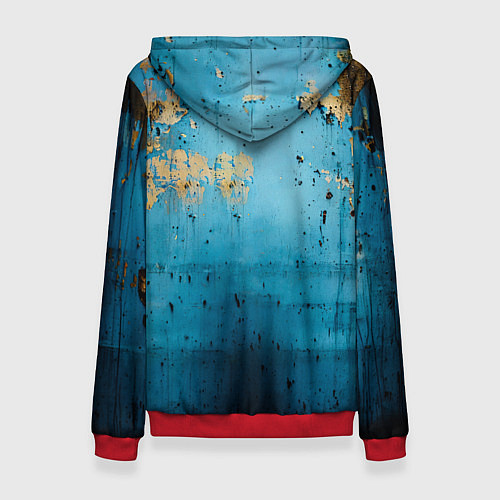 Женская толстовка Синяя боксерская груша / 3D-Красный – фото 2