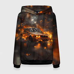 Женская толстовка БМВ в огне