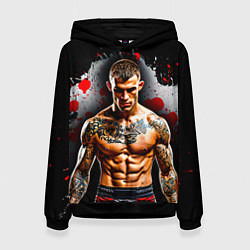 Женская толстовка Дастин Порье на черном