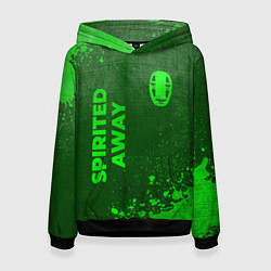 Женская толстовка Spirited Away - green gradient вертикально