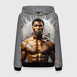 Женская толстовка Мухаммед Али на сером