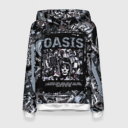 Женская толстовка Oasis на фоне гитар