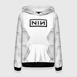 Женская толстовка Nine Inch Nails white poly