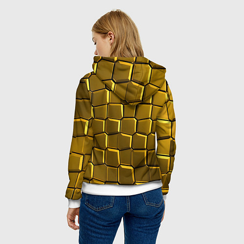 Женская толстовка Золотые слитки / 3D-Белый – фото 4
