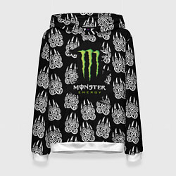 Женская толстовка Monster energy медвежьи лапы