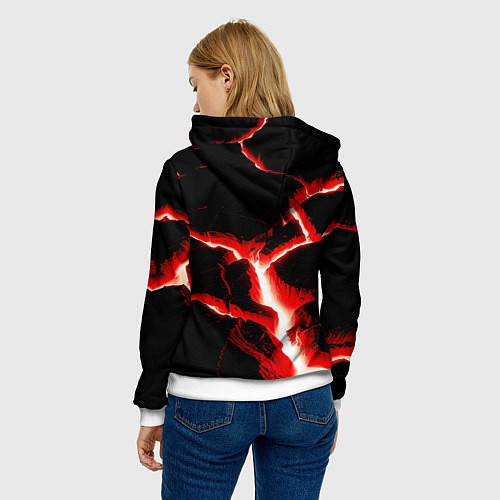 Женская толстовка The rift / 3D-Белый – фото 4