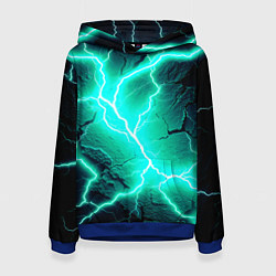 Женская толстовка Color light blue black