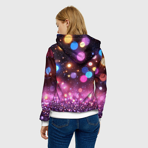 Женская толстовка Inzoi кошечка и логотип / 3D-Белый – фото 4