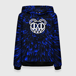 Женская толстовка Radiohead blue energy