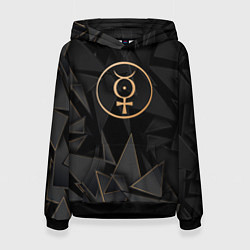 Толстовка-худи женская Marilyn Manson golden poly, цвет: 3D-черный