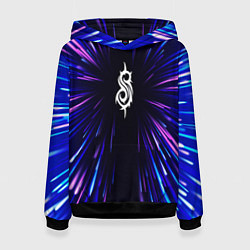 Толстовка-худи женская Slipknot neon energy, цвет: 3D-черный