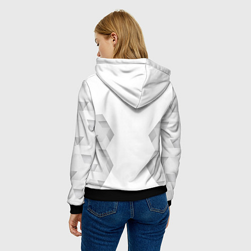 Женская толстовка Seventeen white poly / 3D-Черный – фото 4