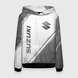 Женская толстовка Suzuki - white gradient вертикально