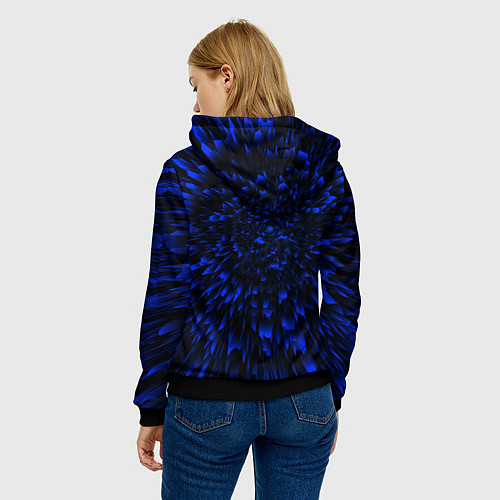 Женская толстовка Blackpink blue energy / 3D-Черный – фото 4