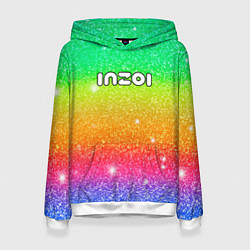 Женская толстовка Inzoi блестящий радужный фон
