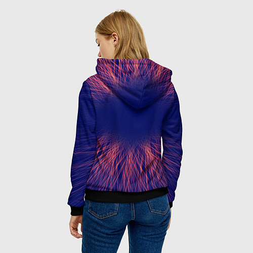 Женская толстовка Powerwolf red energy / 3D-Черный – фото 4