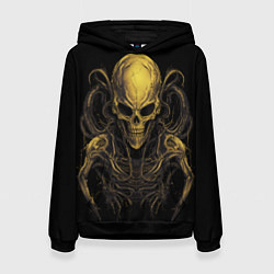 Женская толстовка Пришелец - скелет