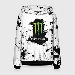 Женская толстовка Monster energy брызги красок