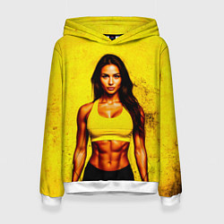 Женская толстовка Фитоняшка на желтом