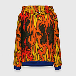 Женская толстовка Языки пламени арт