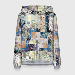 Женская толстовка Цветочная геометрическая абстракция