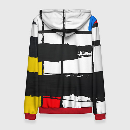 Женская толстовка В стиле пита мондриана / 3D-Красный – фото 2