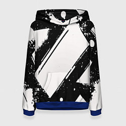 Женская толстовка Color black white