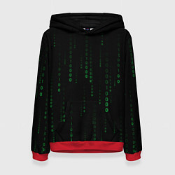 Женская толстовка Color black green
