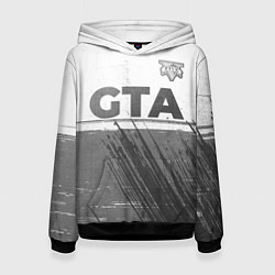 Женская толстовка GTA - white gradient посередине