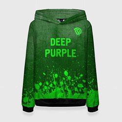 Женская толстовка Deep Purple - green gradient посередине
