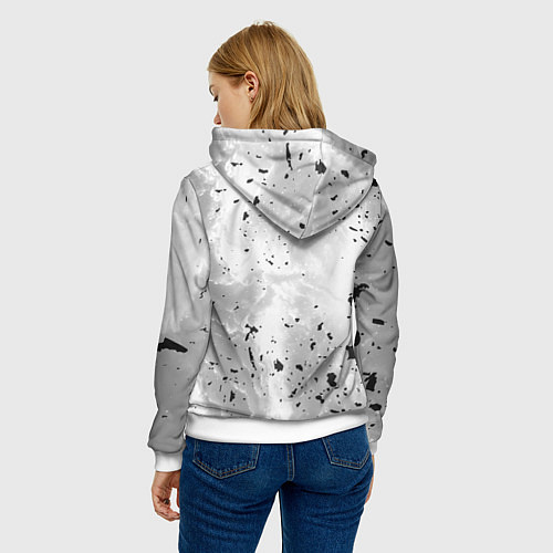 Женская толстовка Рок энд ролл / 3D-Белый – фото 4
