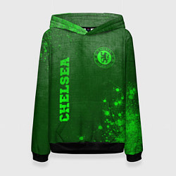 Женская толстовка Chelsea - green gradient вертикально